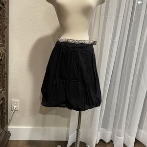 Black mini skirt